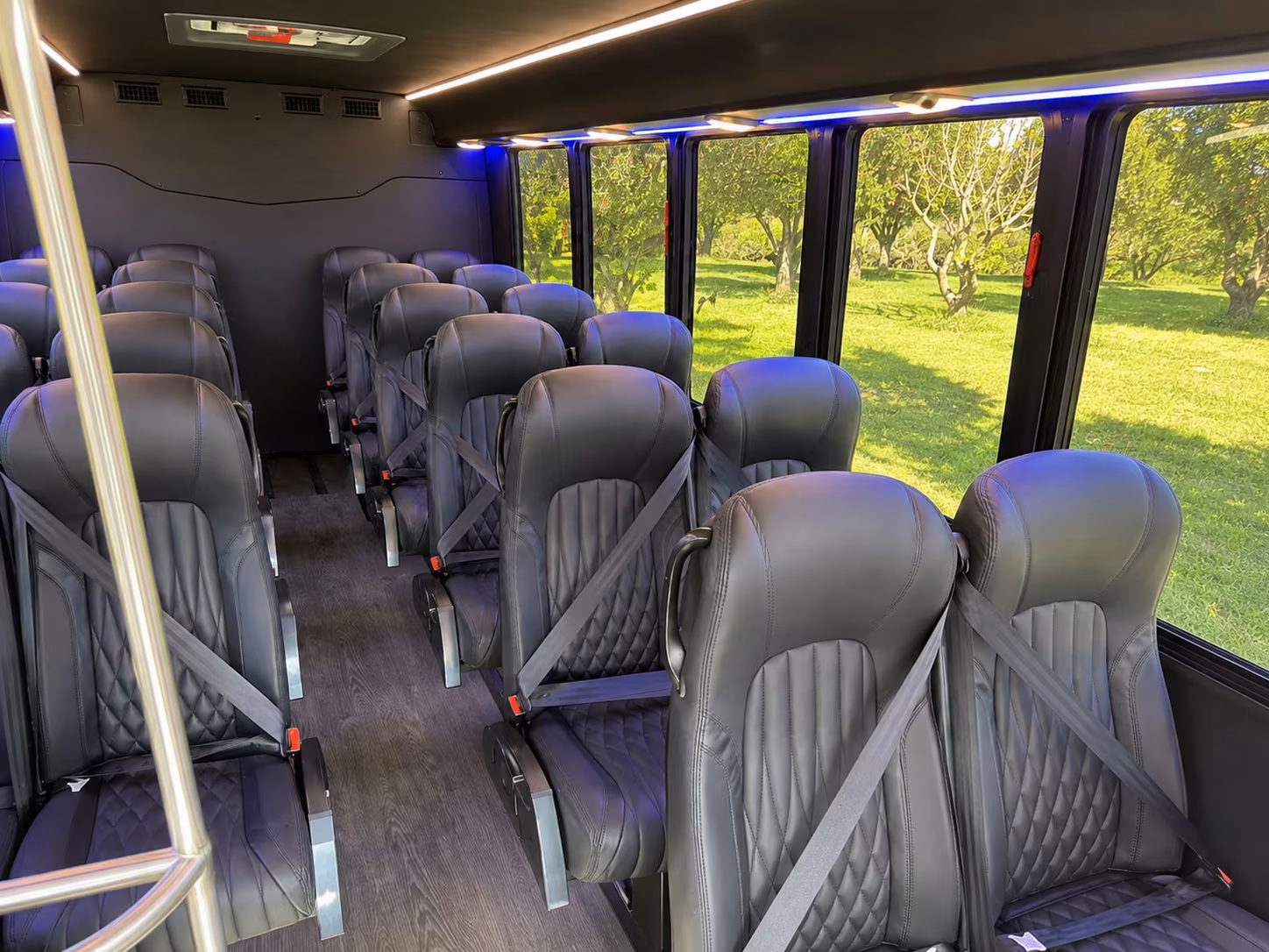 15 passenger minibus interior