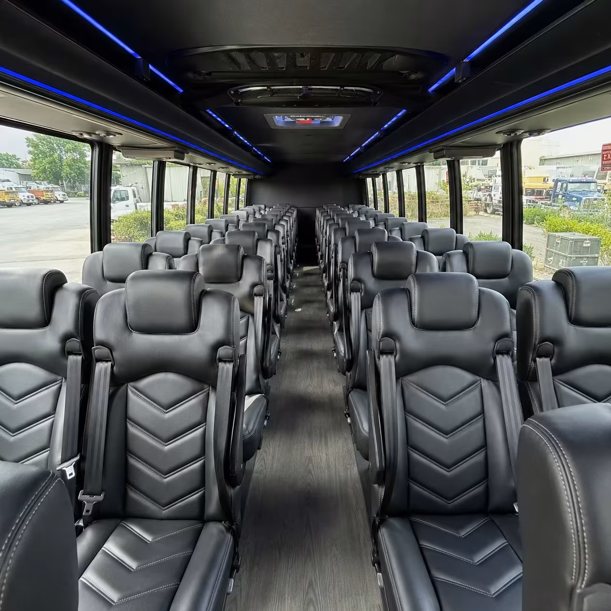 28 passenger minibus interior