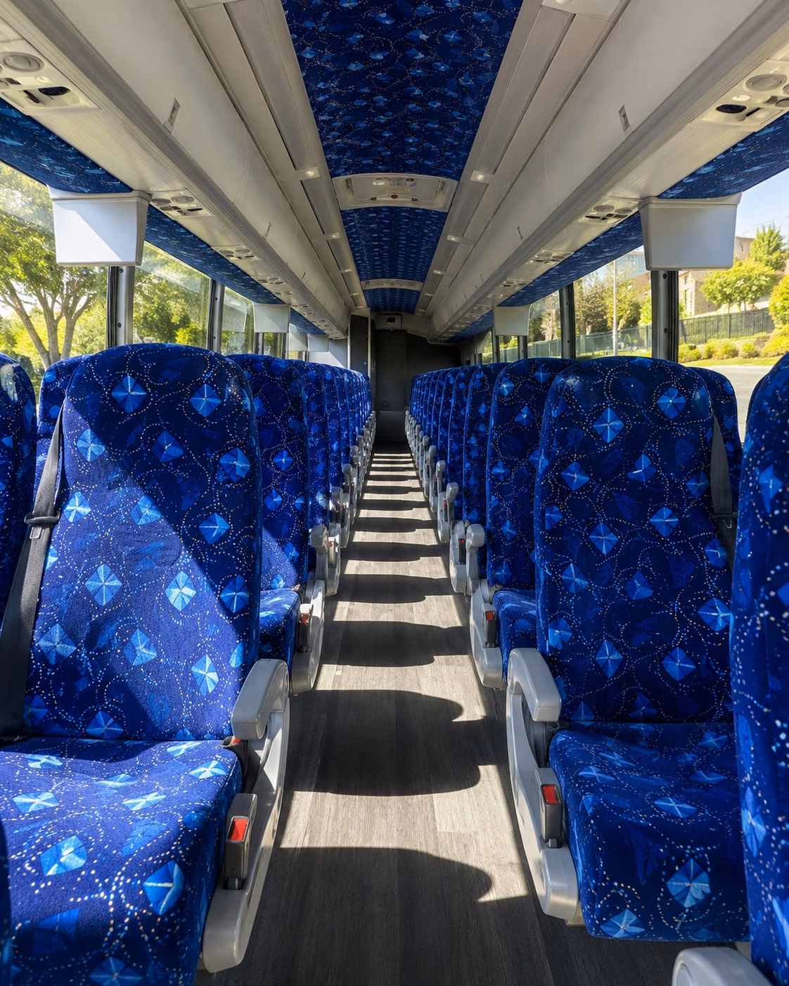 pomona charter bus interior