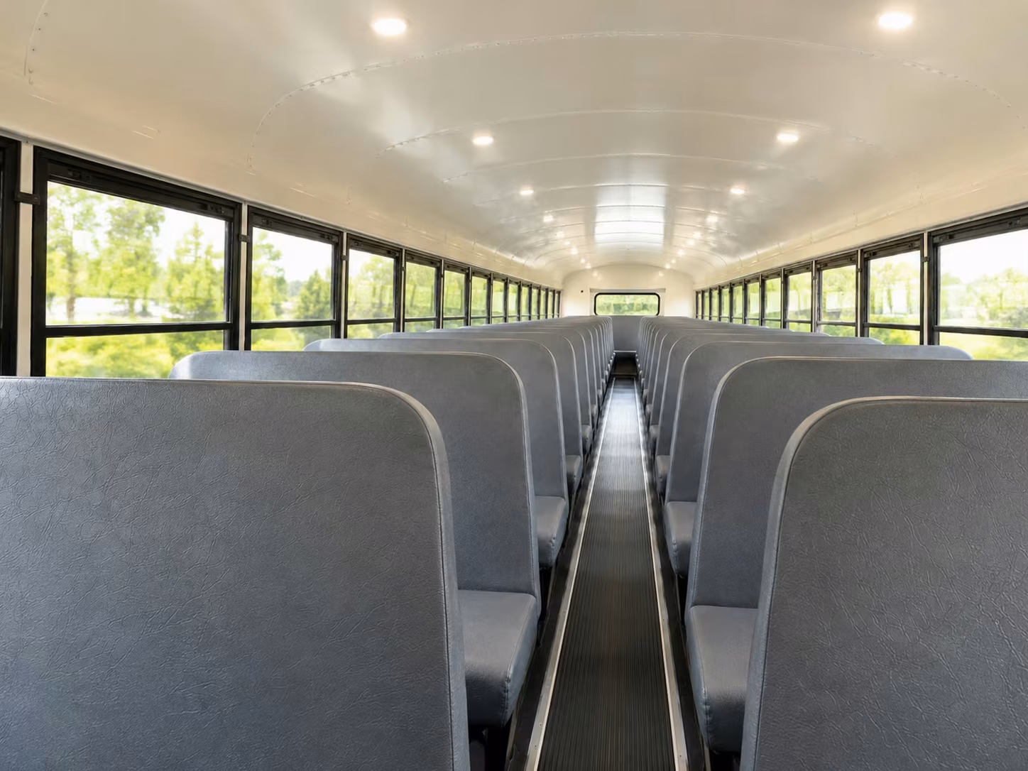 school bus inside
