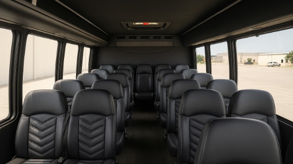 pomona 15 passenger minibus inside