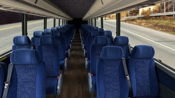 pomona 28 passenger minibus inside