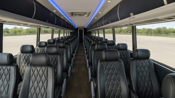 pomona 50 passenger charter bus inside