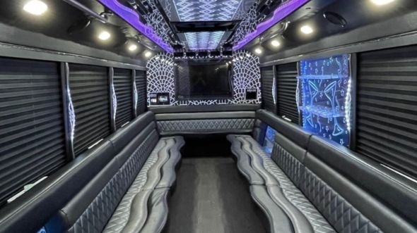 pomona party bus rental inside